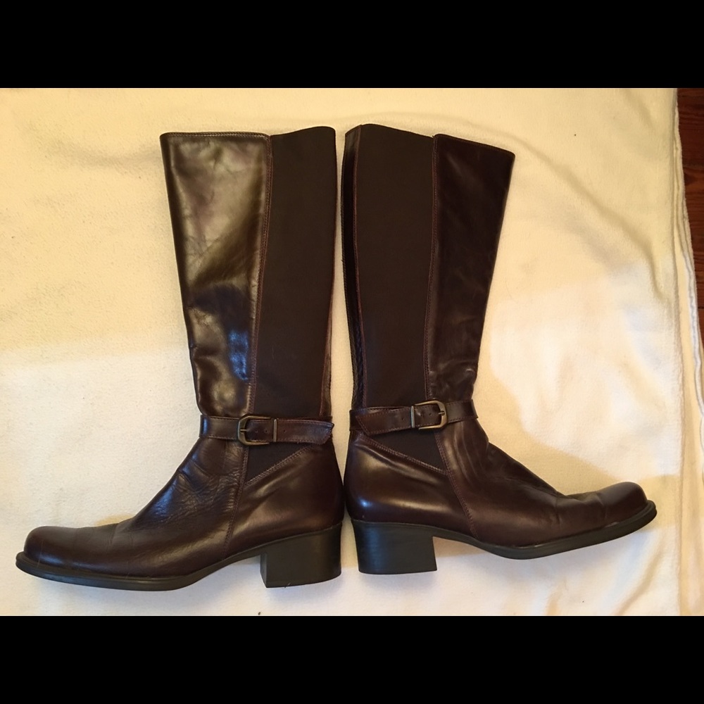 Lumiani Italian Over-the-Calf Leather Boots